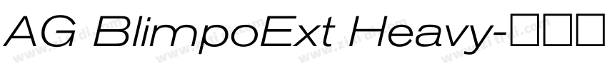 AG BlimpoExt Heavy字体转换